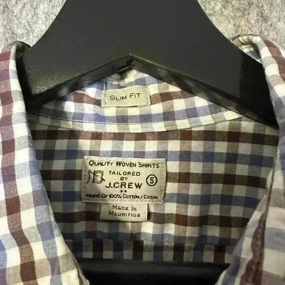 J. Crew Plaid Slim Fit Button Down - Small